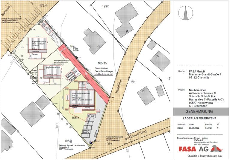 Lageplan Harrasallee