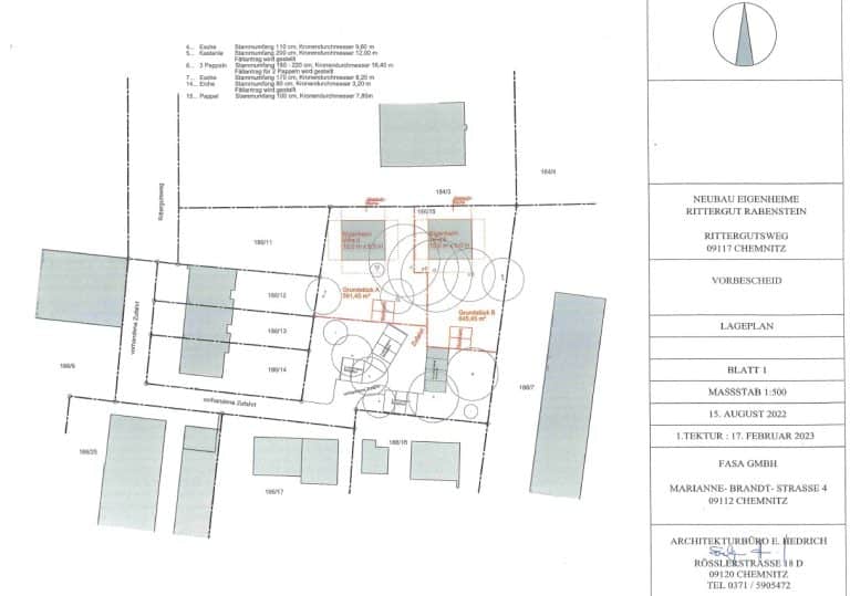 Rittergutsweg Rabenstein Lageplan