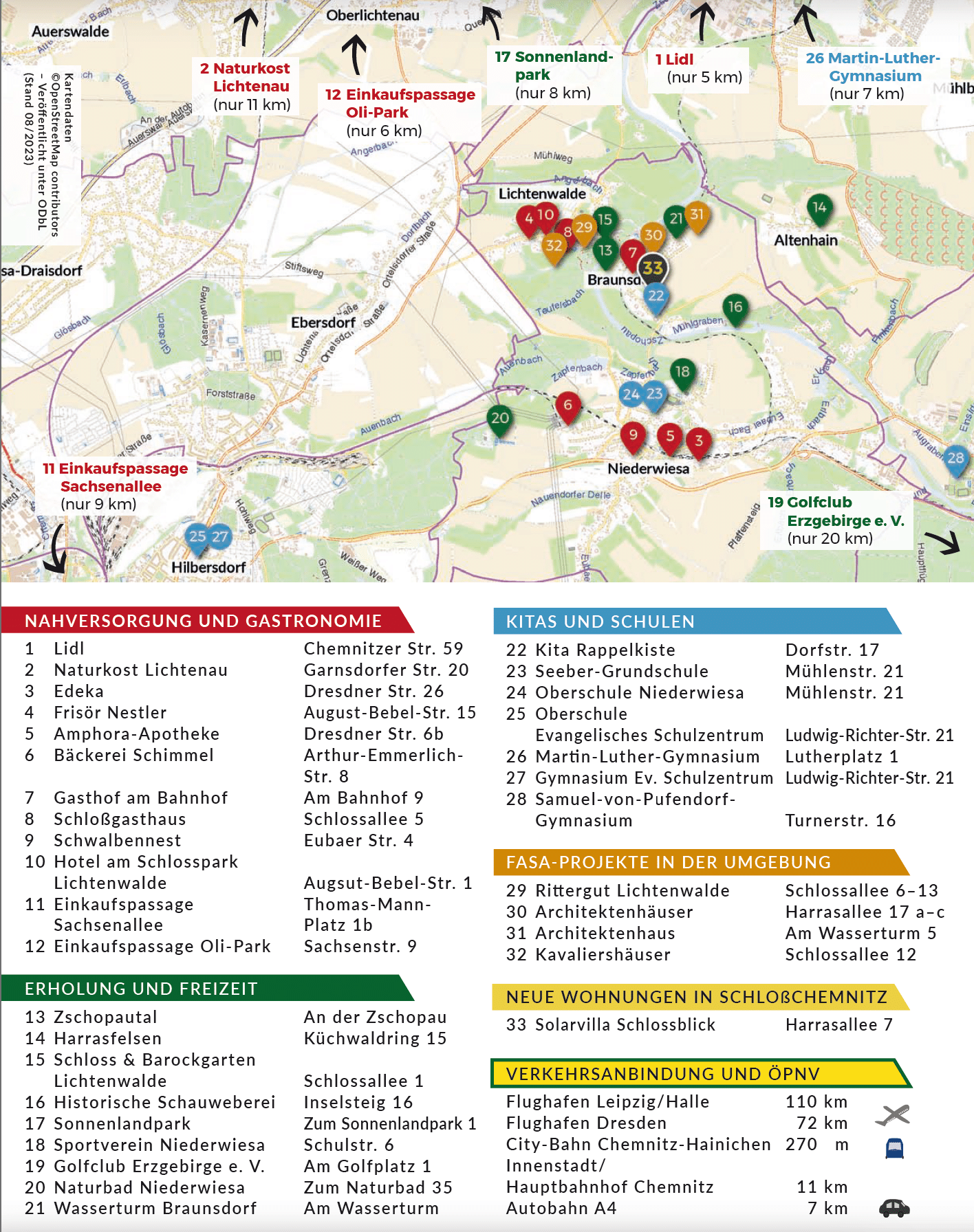 Map Braunsdorf